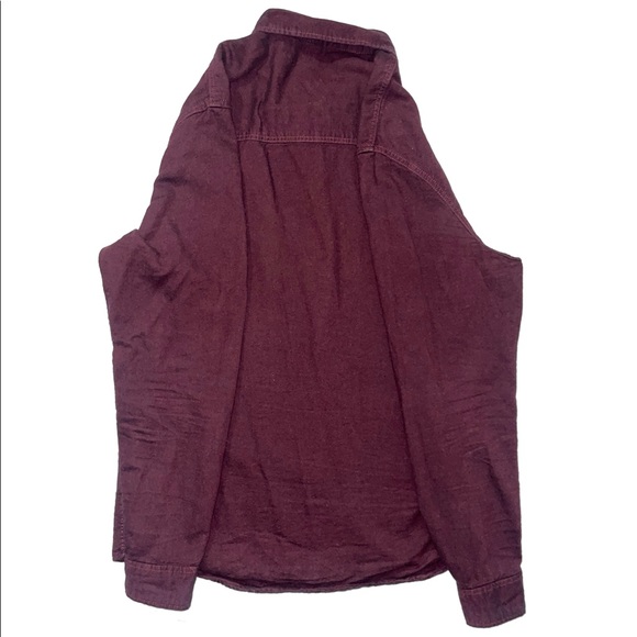 H&M Divided Long Sleeve Button Up Regular Fit Flannel Shirt with Pocket - Picture 2 of 4